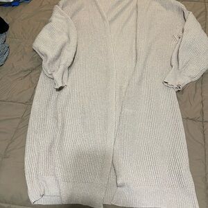 Cozy Cream Open-Front Women's Knit Cardigan